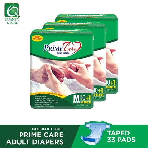 Prime Care Adult Diapers Medium 10 1 X 3 Packs Lazada Ph