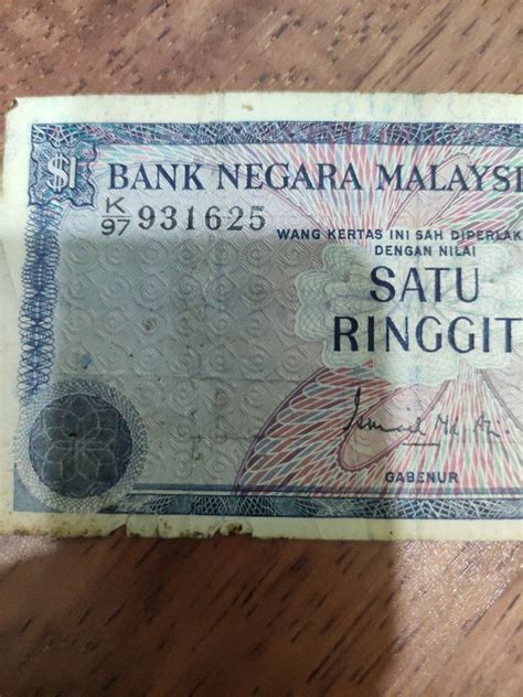 Wang Kertas Malaysia Ringgit Old Banknote Rm Siri Ke Prefix K