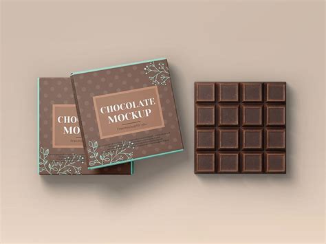 Free Chocolate Bar Packaging Mockup | Mockuptree