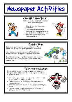 independent newspaper activities activities  year teachers
