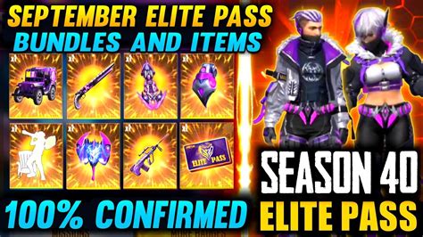 September Elite Pass Free Fire 2021 Season 40 Elite Pass