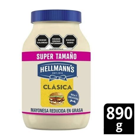 Mayonesa Hellmann s clásica reducida en grasa 890 g Walmart