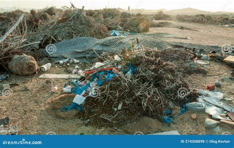 Plastic Bottles And Various Garbage From Hotels In The Wild Garbage