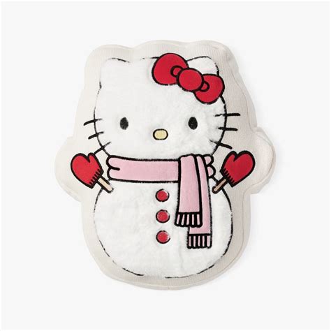 Hello Kitty® Snowman Pillow | Pottery Barn Teen