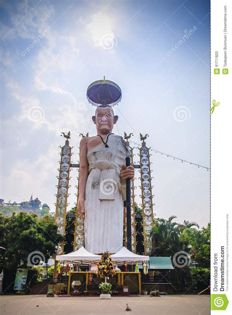 The Big Statue Of The Most Famous Buddhist Saint Of The Northern Of