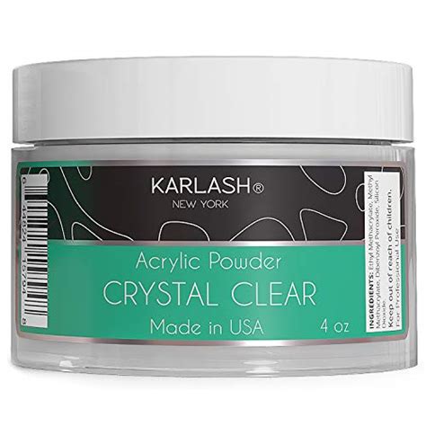 Karlash Professional Polymer Kit Acrylic Powder Crystal Clear Oz And