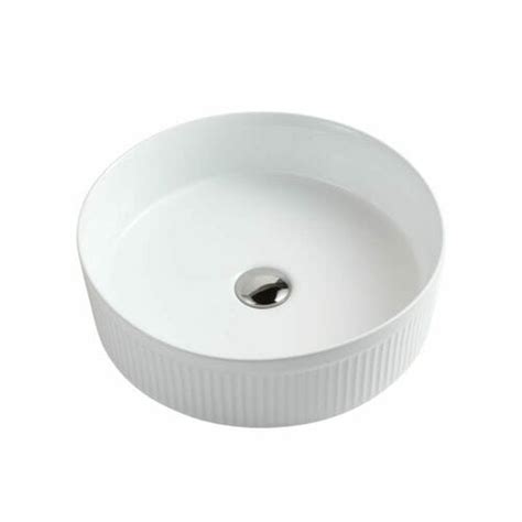 Olympic Fluted Vessel White Bathroom Basins Perth