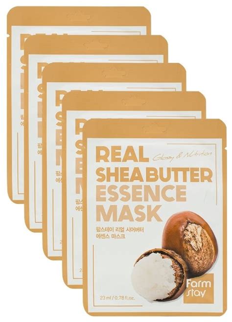 Тканевая маска с маслом ши FarmStay Real Shea Butter Essence Mask 23мл