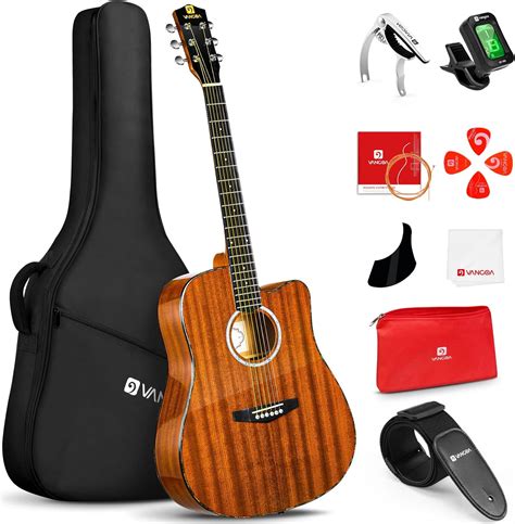 Acoustic Guitar Bundle Full Size Inch Acoustic Guitar Cutaway