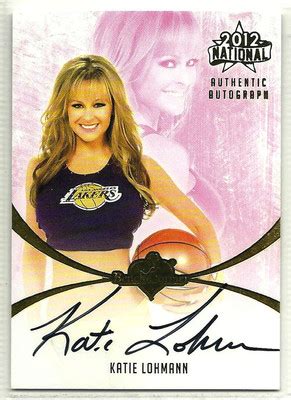 2012 12 BENCHWARMER NATIONAL KATIE LOHMANN AUTO AUTOGRAPH PLAYBOY PLAYMATE HOT Antique