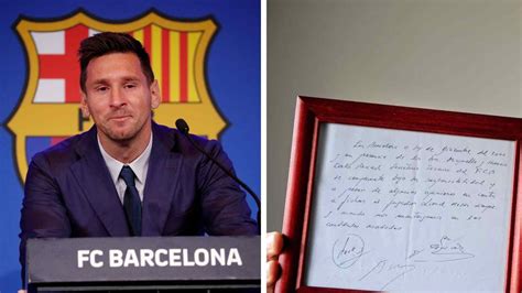 Historic Lionel Messi Contract On A Napkin Sells For ₹8 Crore ...