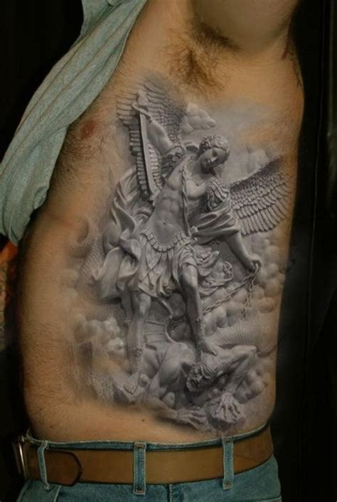 Realistic Angel Winner Tattoo On Ribs Tattooimages Biz