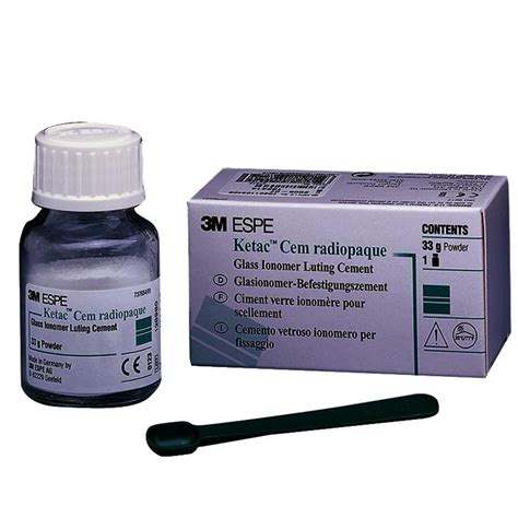 Ketac Cem Radiopaque Glass Ionomer Luting Cement POWDER Refill 33g