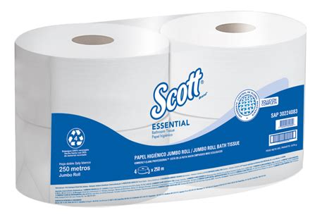 Scott Essential Papel Higi Nico En Rollo Hoja Doble M