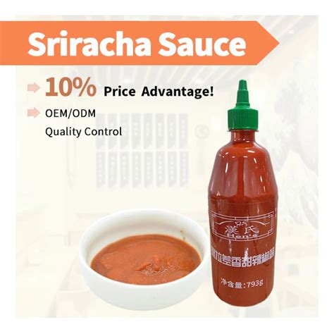 Halal Sriracha Spicy Hot Chili Sauce Made With Soybean Packaged In Bottle Drum Sachet Or Bag