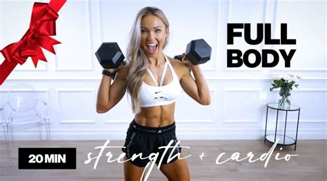 20 Minute Dumbbell Full Body Workout Strength Cardio Bodybuilding