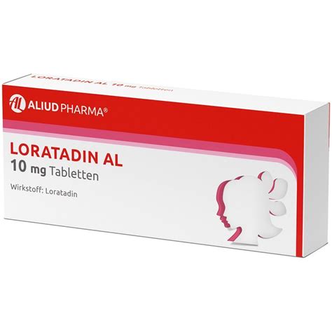 Loratadin AL 10 Mg Tabletten Bei Heuschnupfen 100 St Shop Apotheke