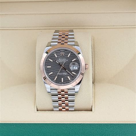 Rolex Oyster Perpetual Datejust Grey Motif Dial Men