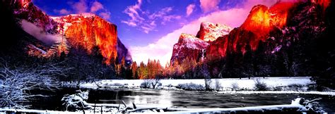 Icy Waters Nature Photography 20x59 By Peter Lik