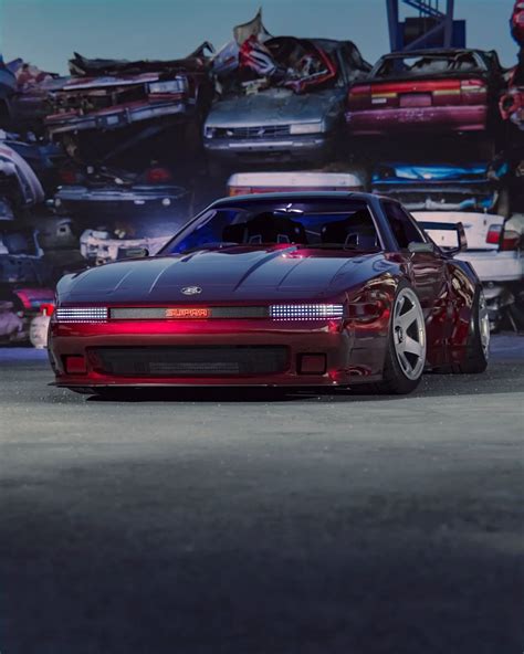 Cyberpunked Toyota Supra Mk Restomod Cgi Dwells Around A Vehicle