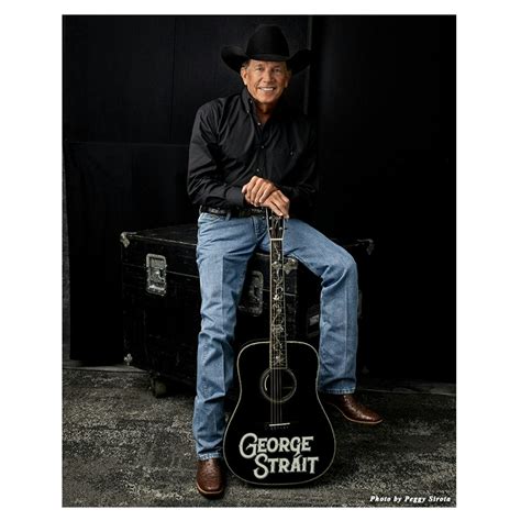 George Strait 8x10 Black Shirt