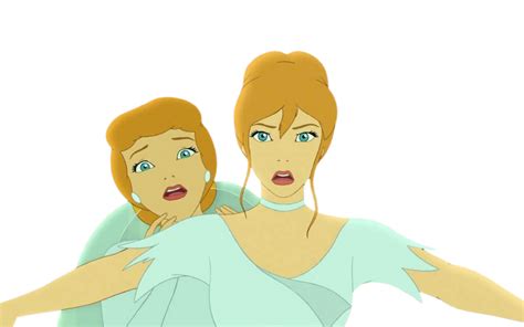 Cinderella protects Anastasia by DracoAwesomeness on DeviantArt