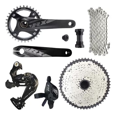 Kit Grupo V Completo Bike Pedivela Integrado Cassete Frete Gr Tis