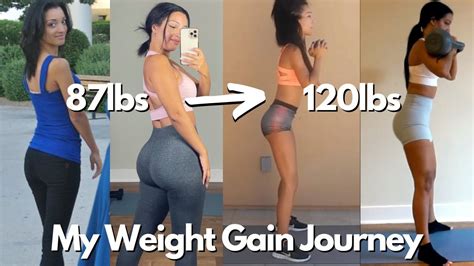 My Weight Gain Journey Going From 87lbs To 120lbs Youtube