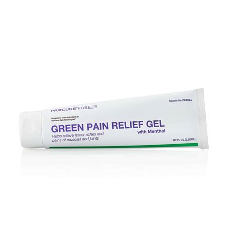 Green Pain Relief Gel (with Menthol) - Procure Products