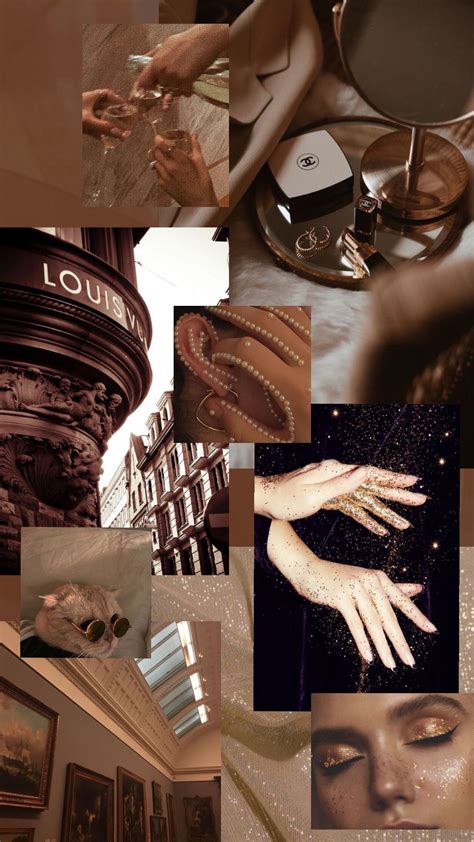 Brown Aesthetic Mood Board Iphone Wallpaper Aesthetic Iphone