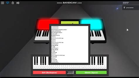 Piano sheets roblox - nawsigma