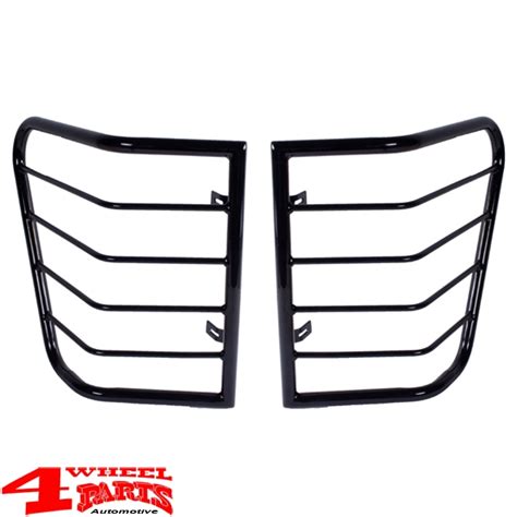 Tail Light Guards Pair Euro Black Jeep Grand Cherokee WH WK Year 05 08