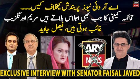 Senator Faisal Javed Slams Maryam Aurangzeb Over Ary News Suspension