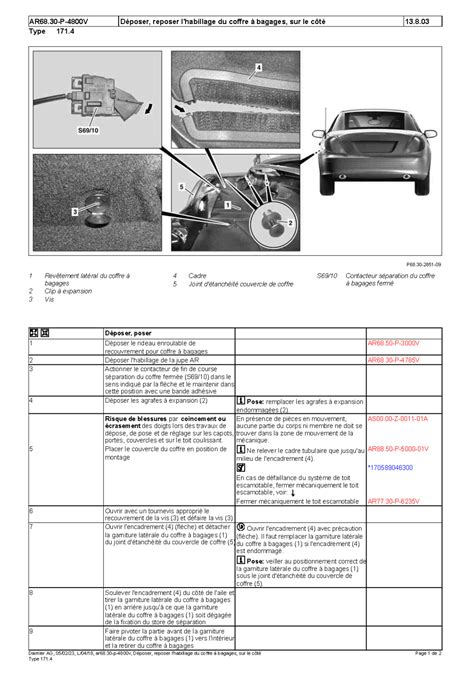 D Montage Habillage Du Coffre Fermeture Centralis E