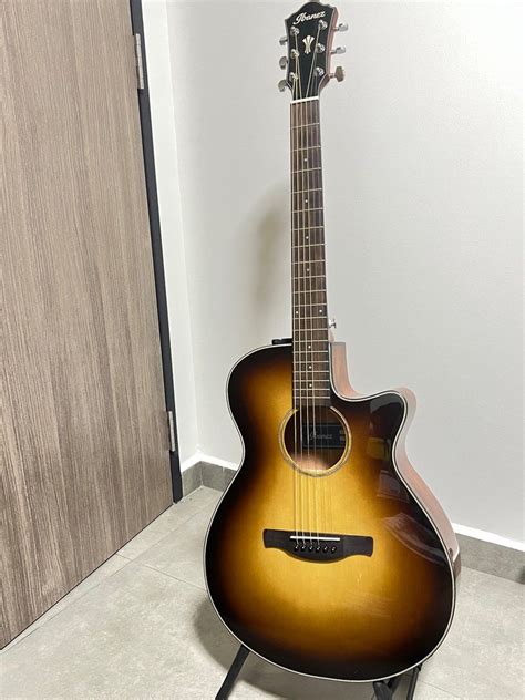 Ibanez Acoustic Guitar Aeg Dhh Hobbies Toys Music Media