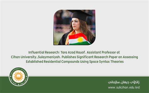 Influential Research: Tara Azad Rauof, Assistant Professor at Cihan ...