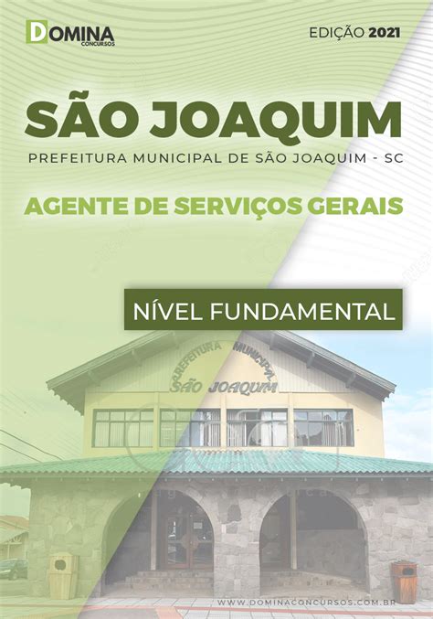 Apostila Pref S O Joaquim Sc Agente De Servi Os Gerais