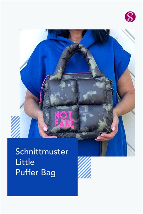 Schnittmuster und Nähanleitung für eine Puffertasche in kompakter Größe