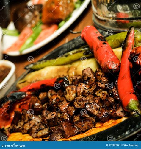 Turkish and Arabic Traditional Ramadan Kebab Stock Image - Image of