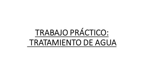 Tratamiento De Aguas Duras Trabajo Pr Ctico Online Aria Udocz