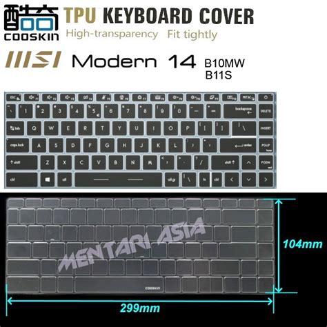 Jual Keyboard Protector Msi Modern B Mw B S Cooskin Premium Tpu