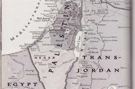 A National Geographic map of Palestine, 1947 | Diplomatic Mission of ...