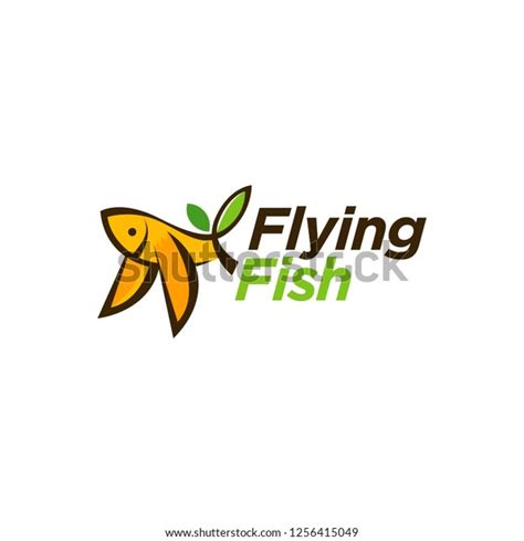 Flying Fish Logo Design Stock Vector (Royalty Free) 1256415049 ...