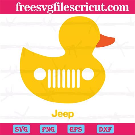 Duck Duck Jeep Grill Clipart, Vector Illustrations - free svg files for ...