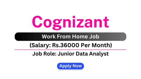 Cognizant Recruitment Work From Home Junior Data Analyst Job