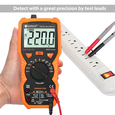 Neoteck Digital Multimeter AC DC Voltage Current Resistance Tester