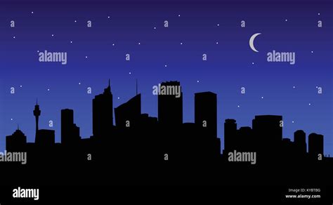 City Silhouette Night