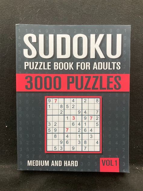 Sudoku Puzzle Book For Adults Volume Paperback Over