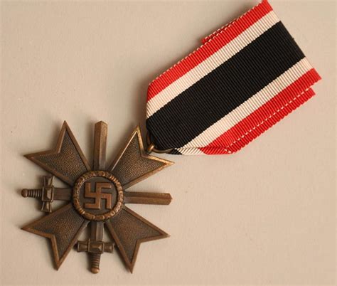 Regimentals German Wwii War Service Cross Second Class With Swords