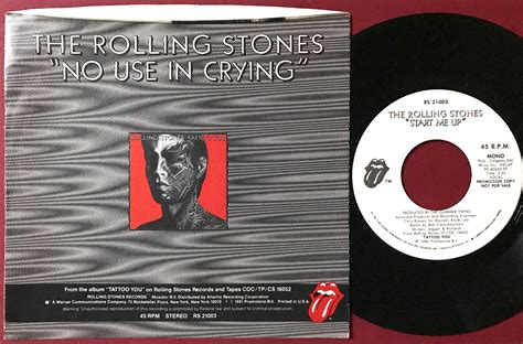 Nostalgipalatset ROLLING STONES Start Me Up USA PROMO 45 PS 1981